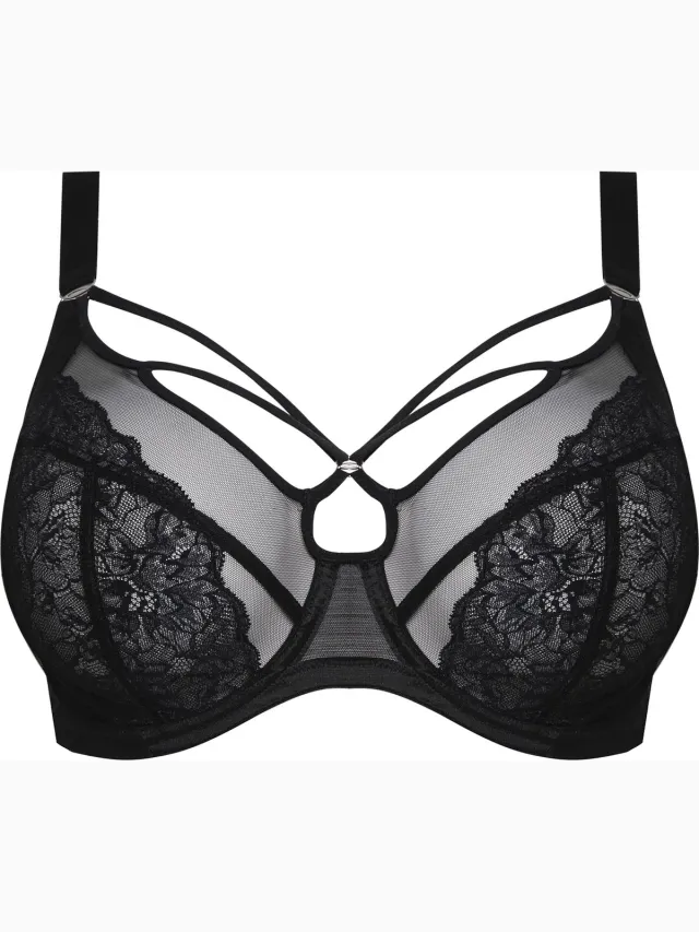Elomi Brianna Plunge Dames Beha - Maat 80I (EU) Zwart