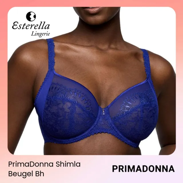 PrimaDonna Shimla Beugel Bh 0163580 Crazy Blue - maat EU 70D / FR Blauw