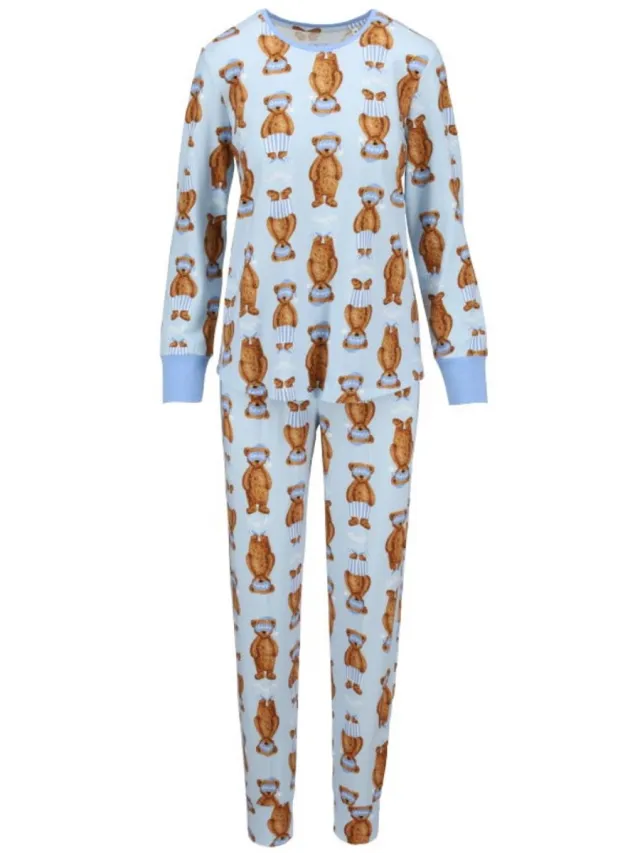 Ringella Katoenen dames pyjama blauw Ringella - Blauw - Maat - 48