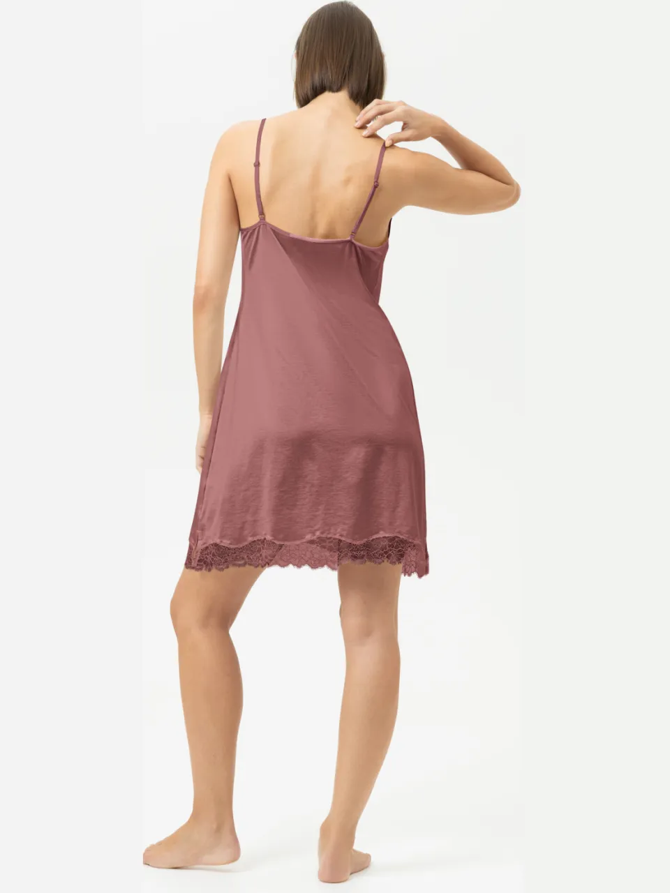 Mey Negligé Serie Pure Shine Lace Java rood, foto 2