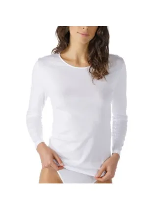 Mey Noblesse Long-Sleeved Shirt Zwart,Wit
