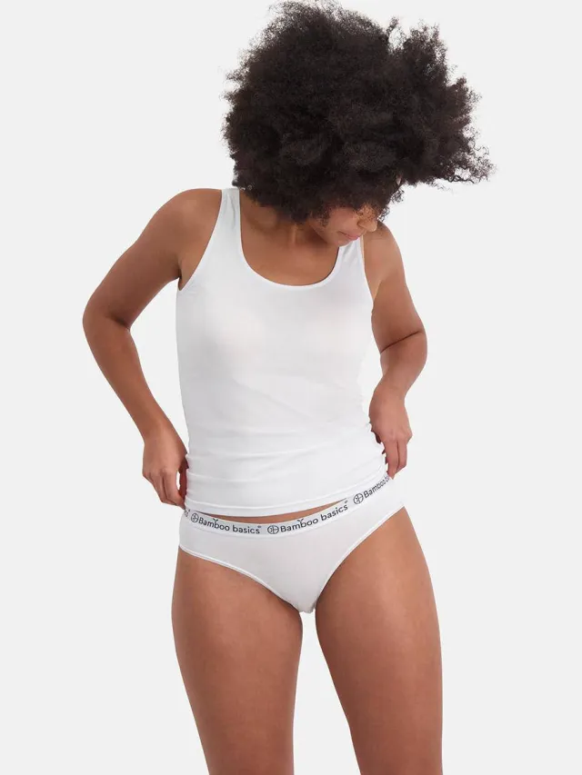 Bamboo Basics Yara slip met bamboe wit, foto 4