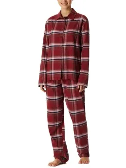 Schiesser Long Sleeve Pyjamas Rood