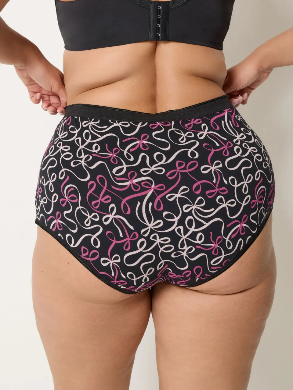 Yours 5Pack Zwarte Maxislip Met Strikprint-60, foto 4