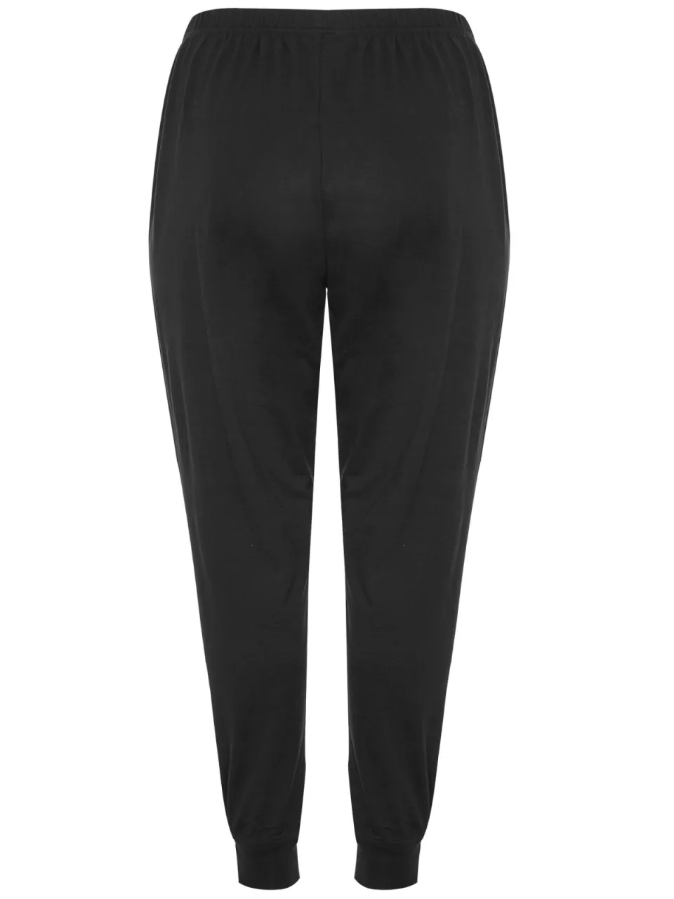 Yours Pyjamabroek Van Katoen Met Elastische Boorden In Zwartsize 42-44, foto 3