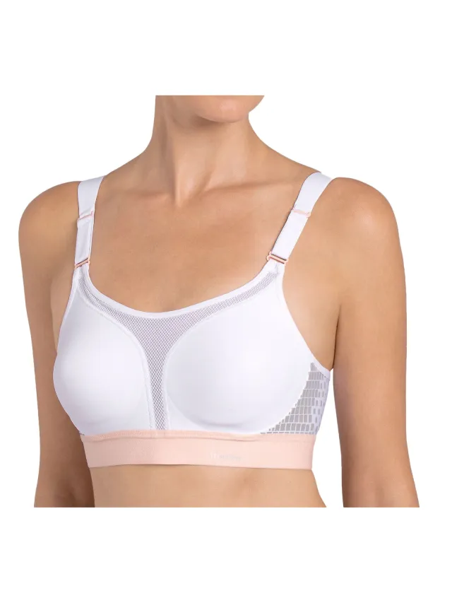 Triumph Triaction Extreme Lite Sportbeha Dames wit - licht roze