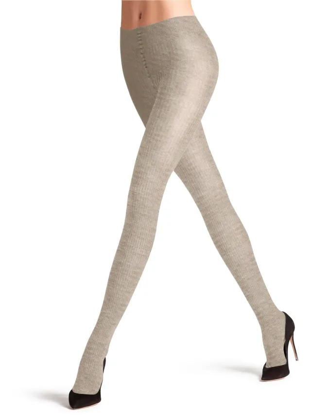 Falke Family eenkleurig katoen panty dames beige-44 beige 4541