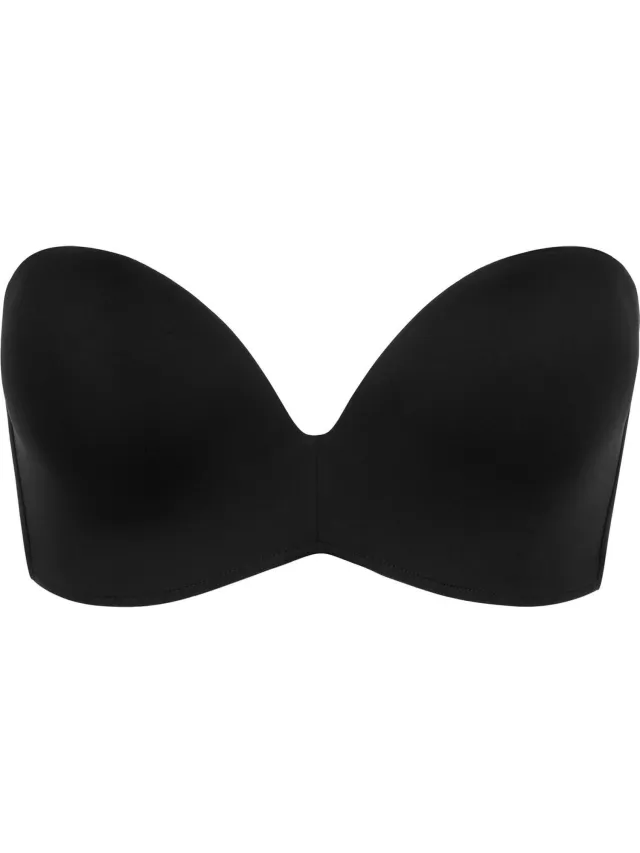 Wonderbra Perfect strapless Dames Beha - ZWART