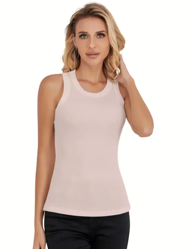 Currero Topje Dames - Top Kleding - Shirt - Blouse - Kort - Volwassen - Roze