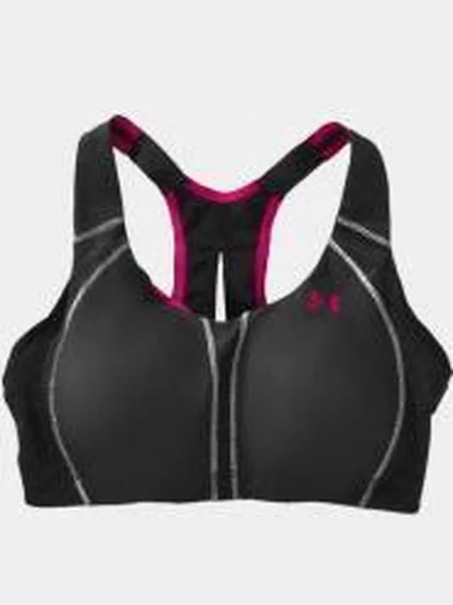 Under Armour dames BH Zwart/Roze - Maat 32C /