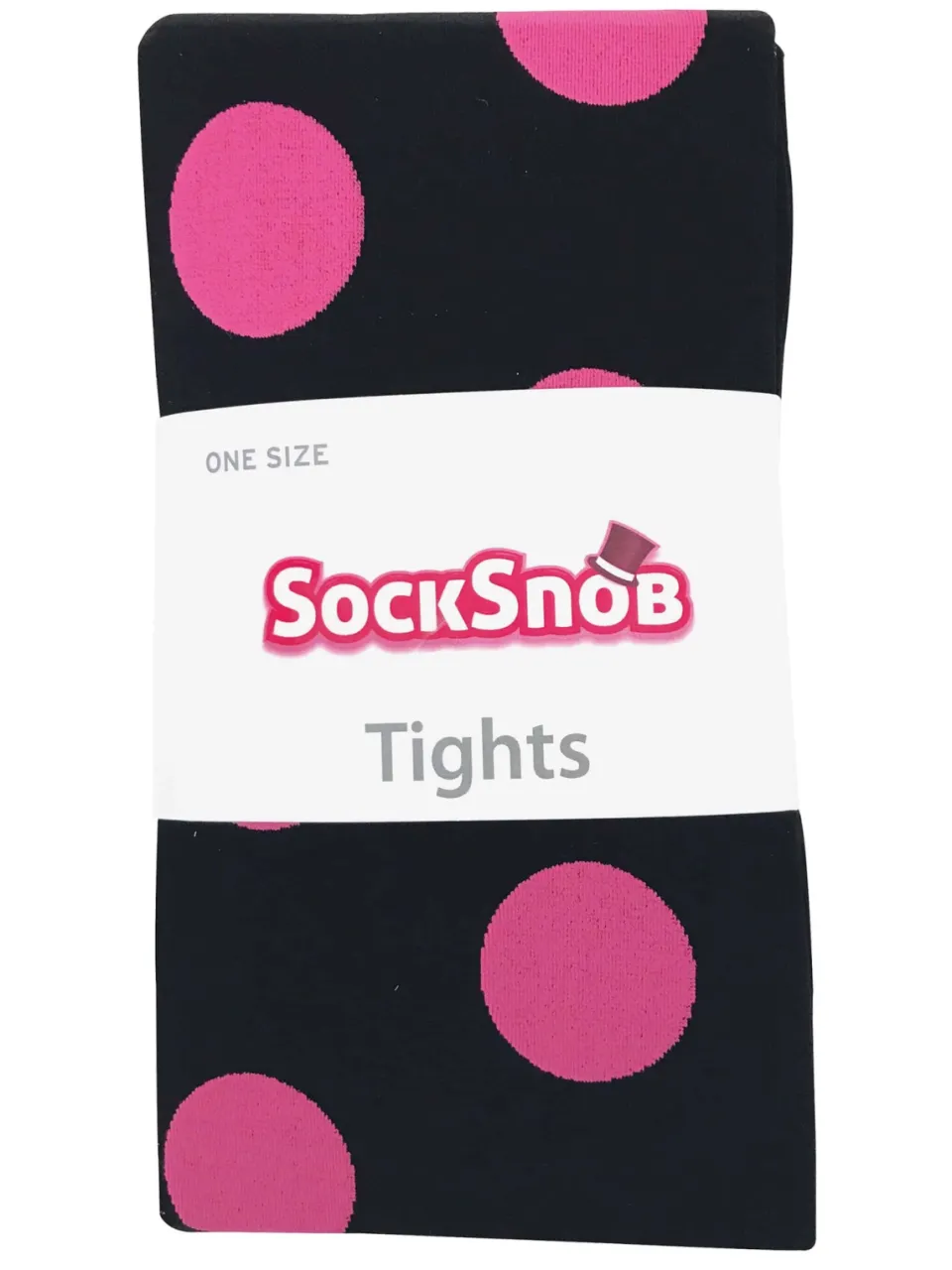 Sock Snob Dames80 denier ondoorzichtig patroon panty's - Grote Vlek Roze, foto 2