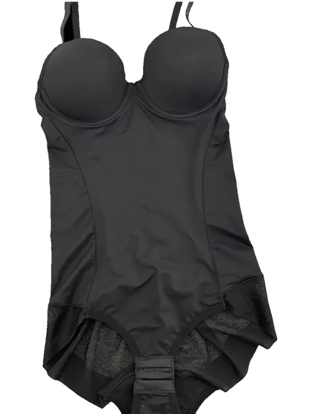 Currero Bodysuit Dames - Shapewear - Bodystocking - Corrigerende Body - Ingebouwde BH - Vormgevend & Afslankend Effect - Zwart