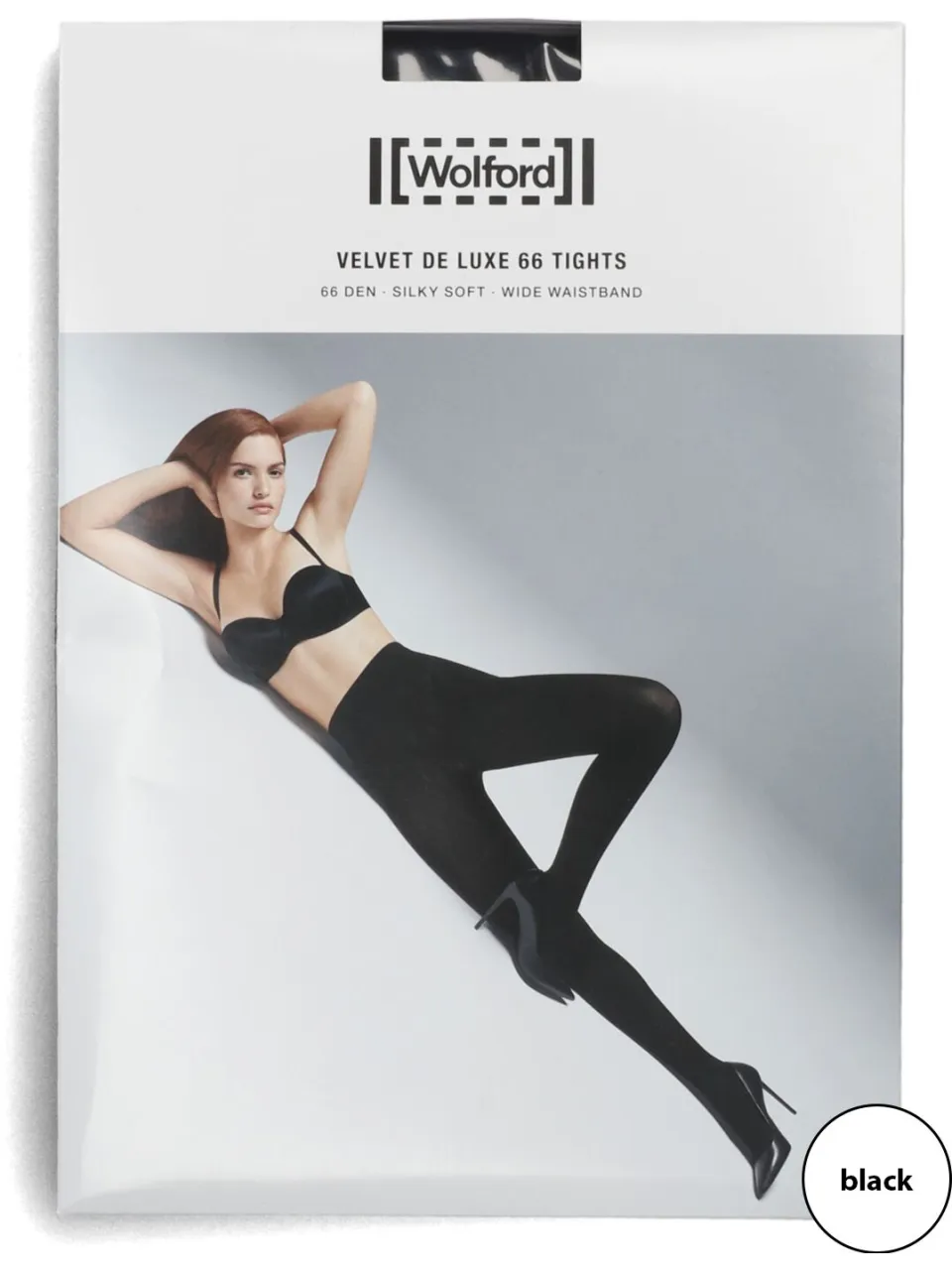 Wolford Velvet Deluxe 66 panty zwart