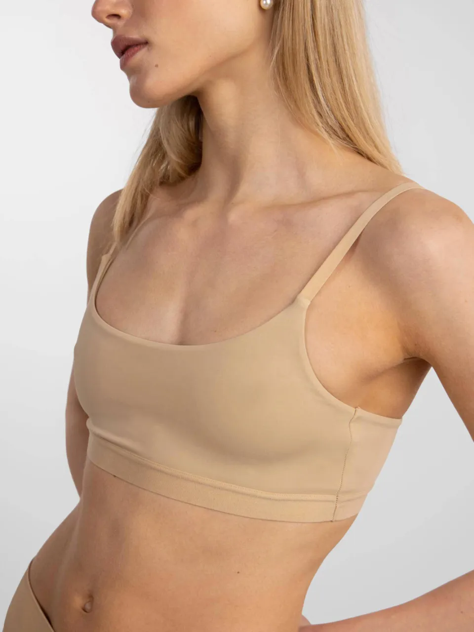 Pieces PCNAMEE niet-voorgevormde bh-top beige, foto 5