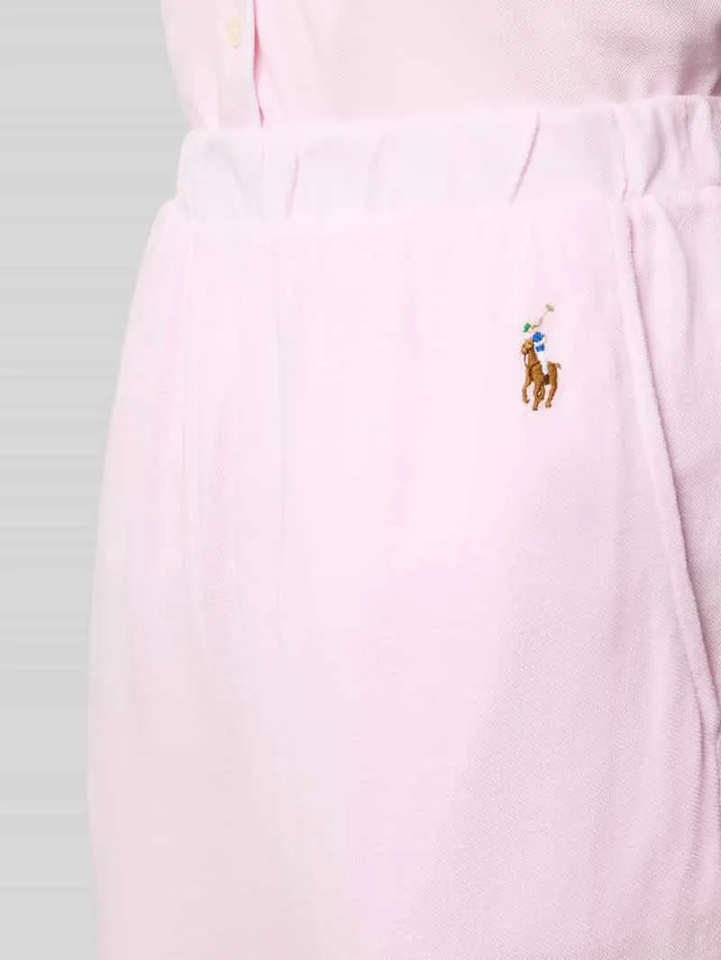 Polo Ralph Lauren Pyjama met logostitchings, model 'OXFORD Madison' roze, foto 2