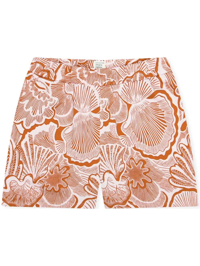 Schiesser Vrouwen Pyjama broek Mix Relax oranje, foto 2