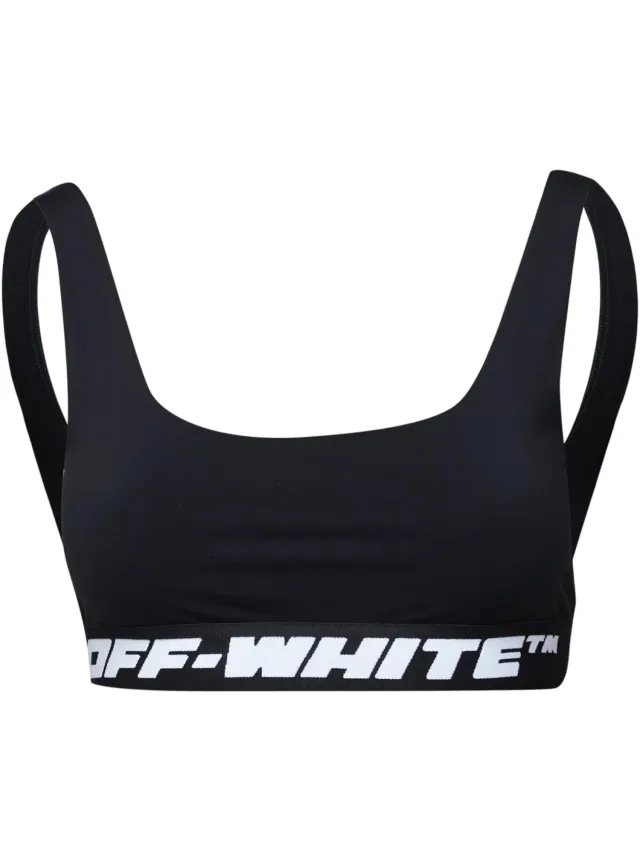 Off-White Off White Dames/Dames Logo Sportbeha (Zwart)