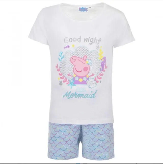 Peppa Pig Shortama - Wit - 4 jaar
