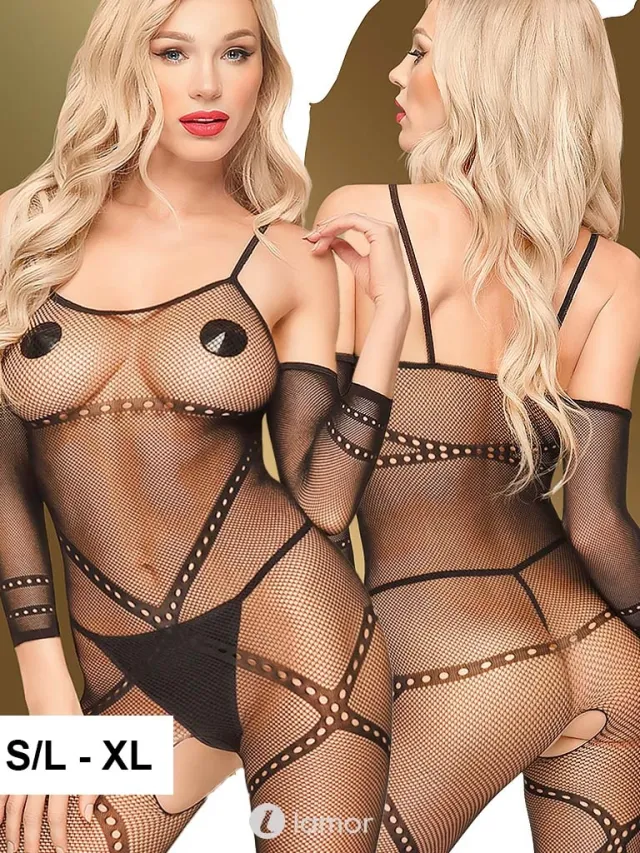 PENTHOUSE Net bodystocking met open details, Under Arrest