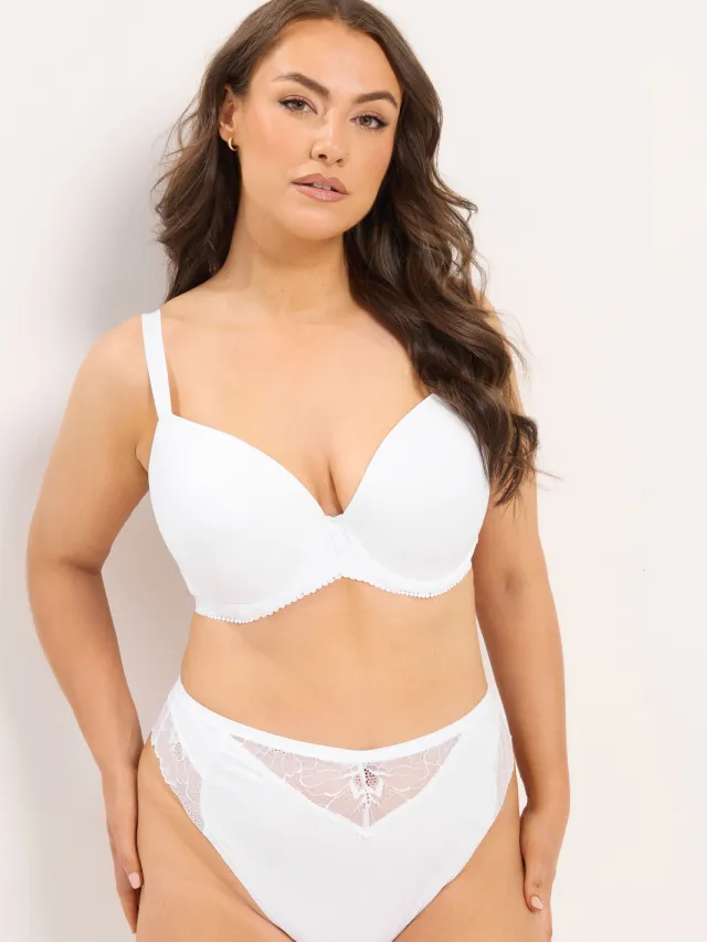 Yours Curve Witte Microvezel Kanten String-42 White