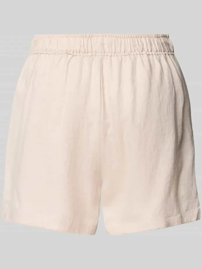 Schiesser Regular fit korte linnen pyjamabroek met tunnelkoord offwhite, foto 2