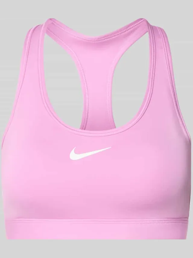 Nike Sport-bh met racerback-rugpand Felroze