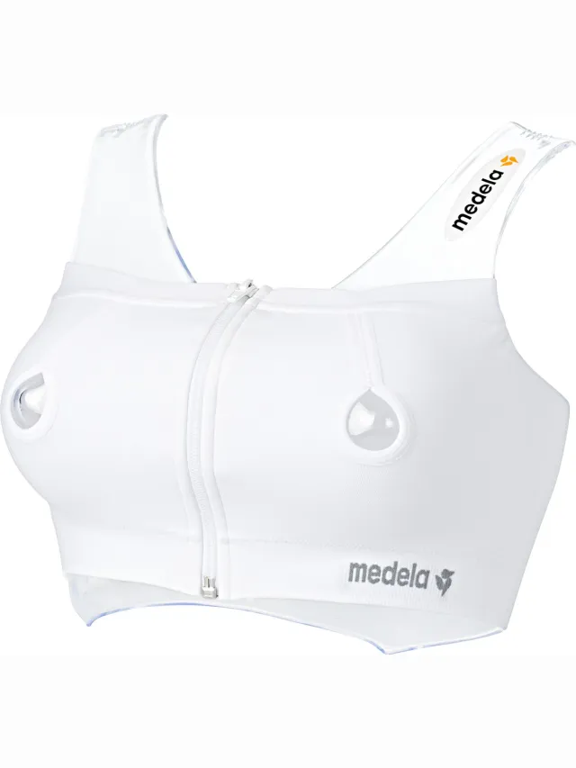 Medela Kolfbh handsfree kolven met antislip Medela Easy Expresion Bustier kolf bh - Wit