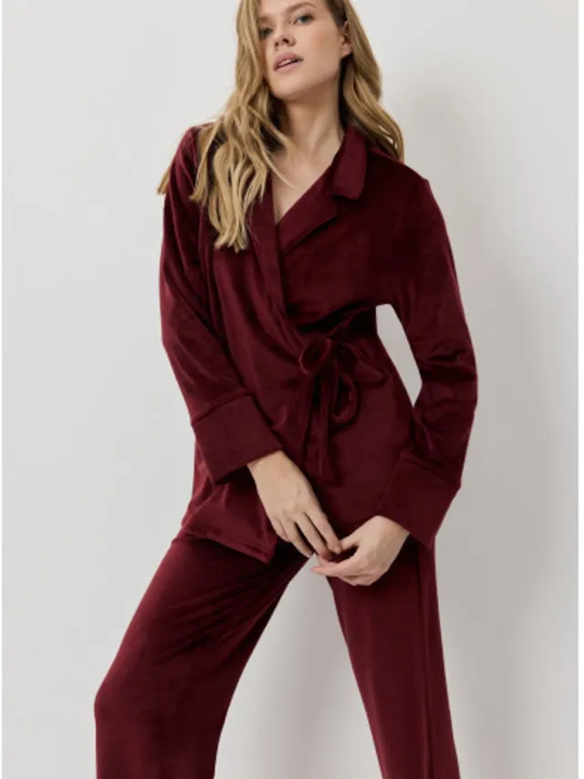 Aruelle Claret Dames Set Burgundi Rood Burgundy