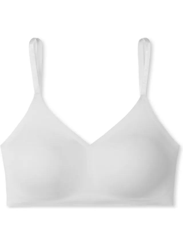 Schiesser Invisible Soft Bustier - uitneembare pads - Dames Beha wit