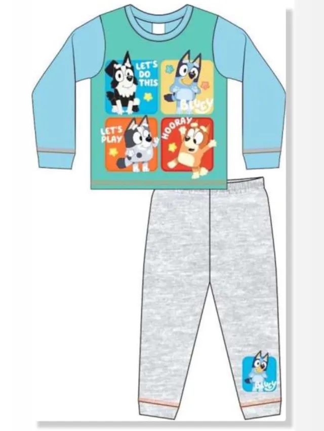 Bluey Pyjama Bluey, Bingo, Mackenzie & Trixie-4 jaar Multicolor
