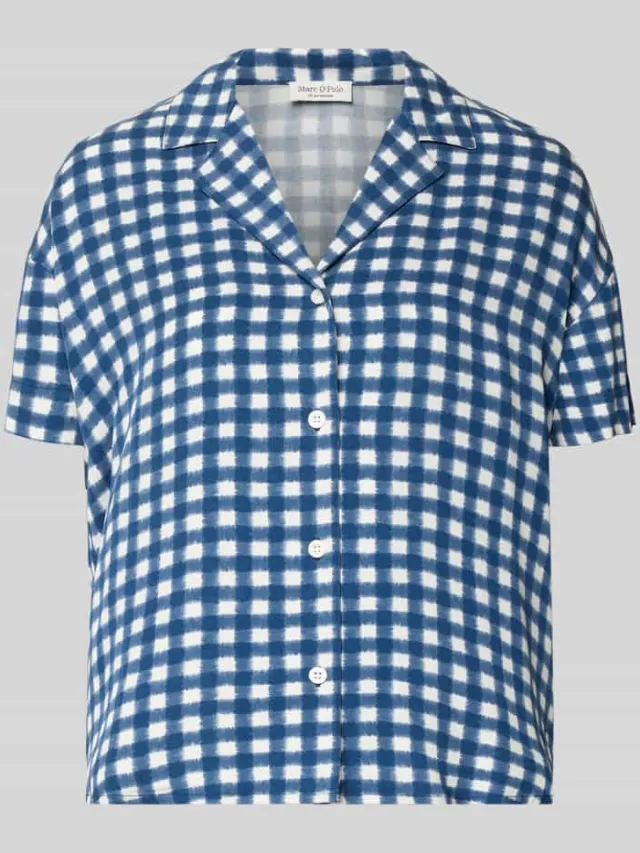 Marc O'Polo Pyjamabovenstuk in relaxed fit van pure viscose Donkerblauw