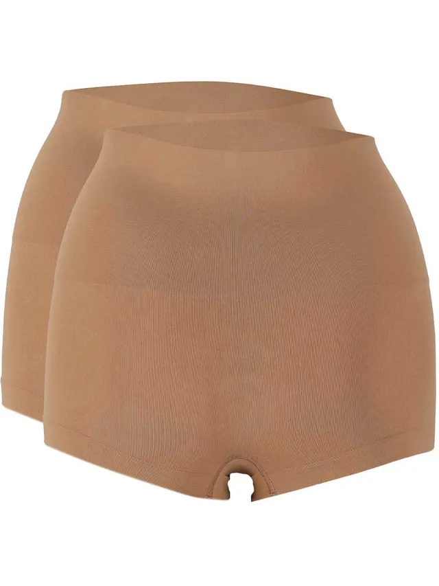Sarlini Dames Corrigerende Hipster - Naadloos 2-Pack Brown