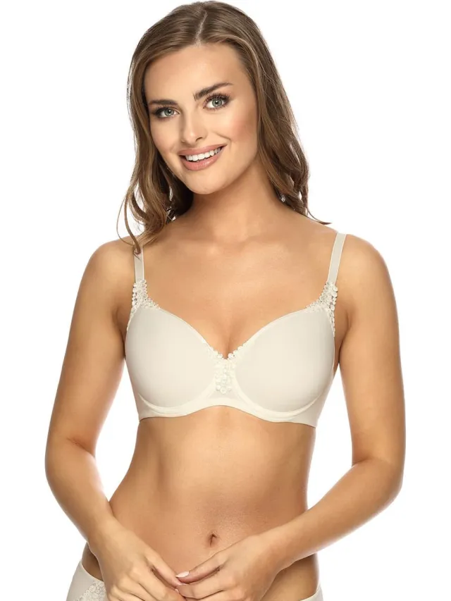 Viania Champagne beugel bh Carola met spacer-cups - Beige - Maat