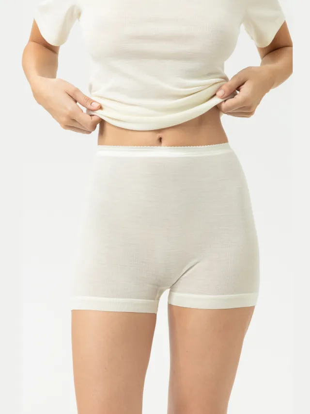 Mey Page-slip Serie Wool&Silk Wit