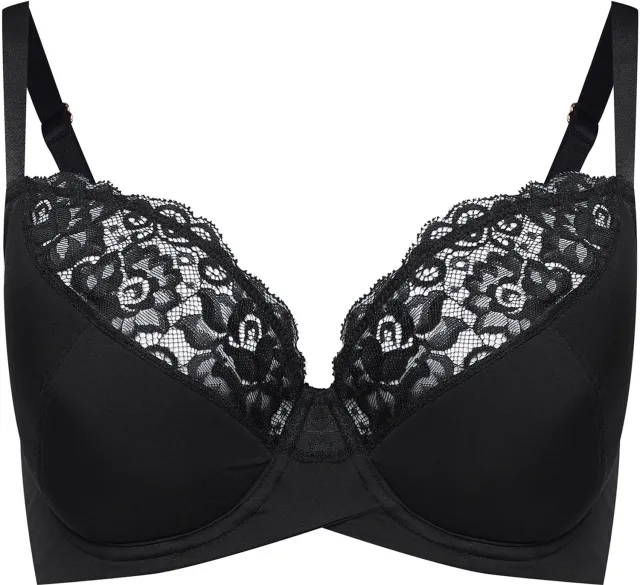 Henderson Allie - Halfvoorgevormde beha - 65G - Kanten cups - Met beugel zwart