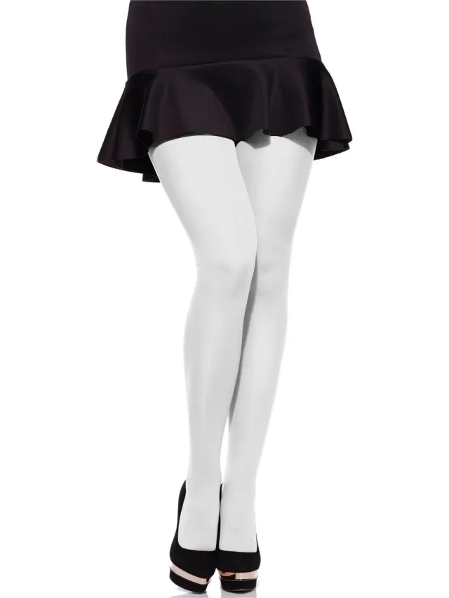 Merry Style MS-GB-162 Dames Panty - 60 DEN -Plus Size - Grote maat - Polyamide - Wit