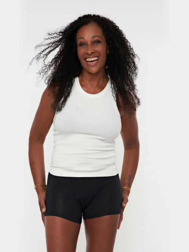 Moodies Undies extra sterk absorberende boyshort menstruatieslip zwart