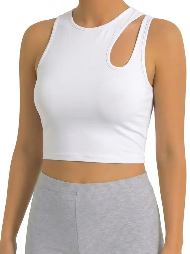 OTS Katoenen bralette Wit