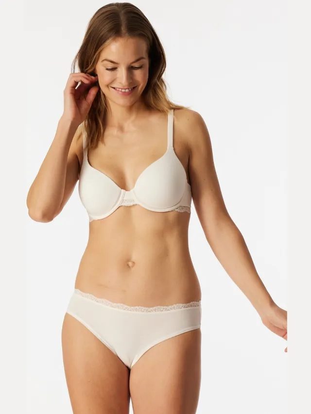 Schiesser Bügel-BH Unique Cotton gebroken wit