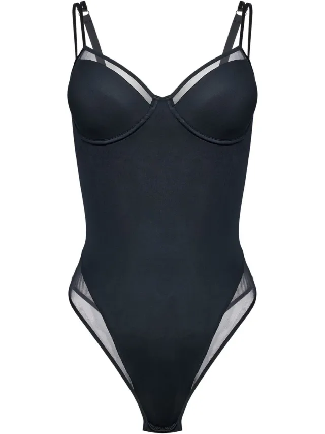 ESOTIQ Essential - Body - Zwart - Push-up - Mesh