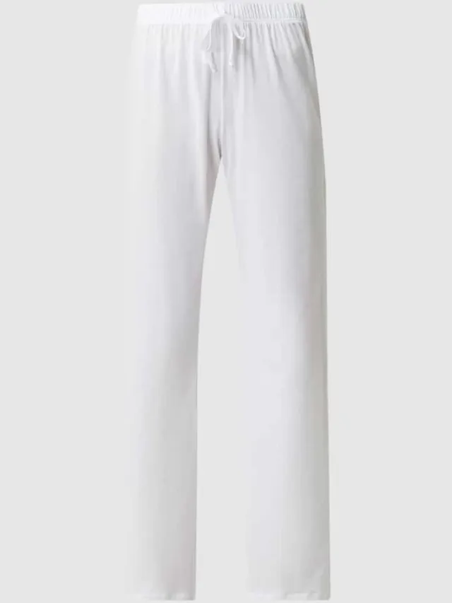 Hanro Comfortbroek van gemerceriseerd katoen, model 'Cotton Deluxe' wit, foto 2