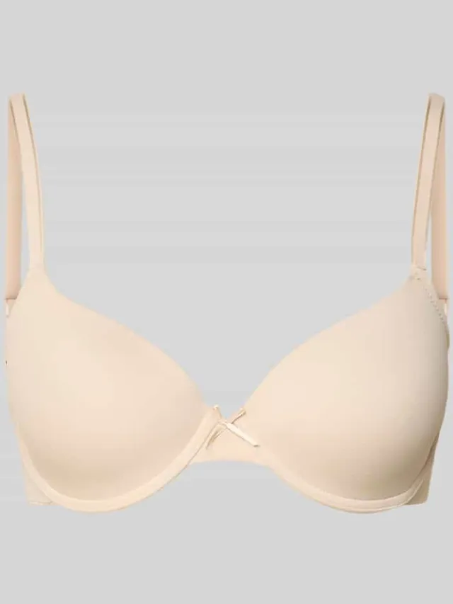 Lascana Grote maten beugelbeha met spaghettibandjes model 'PERFECT BASICS' Ecru
