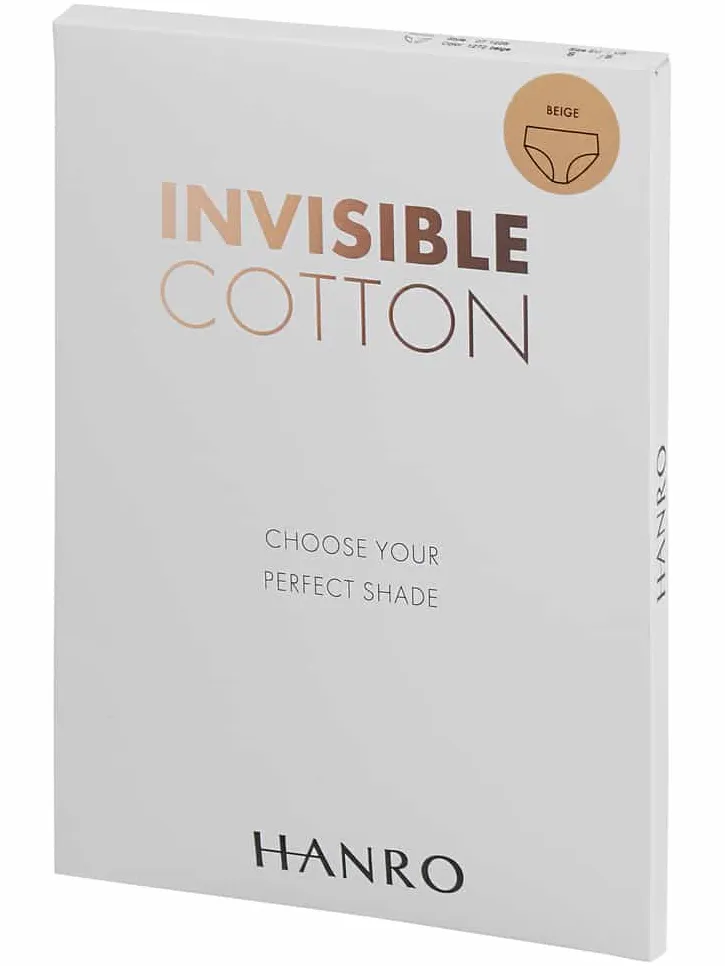 Hanro Onderbroek met stretch - naadloos, model 'Invisible Cotton' middenbruin, foto 2