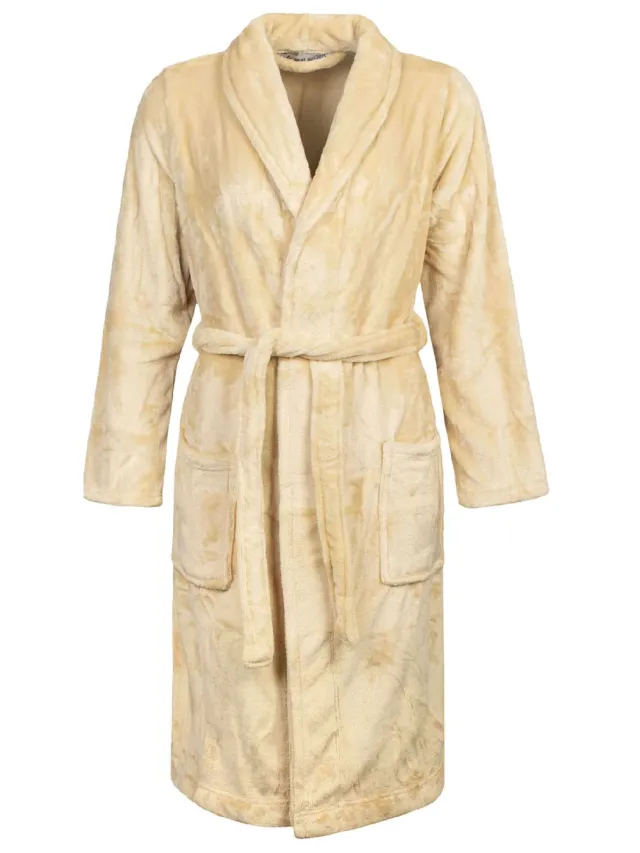 Heat Holders Dames Zachte Fleece Warme Badjas voor de Winter Wit