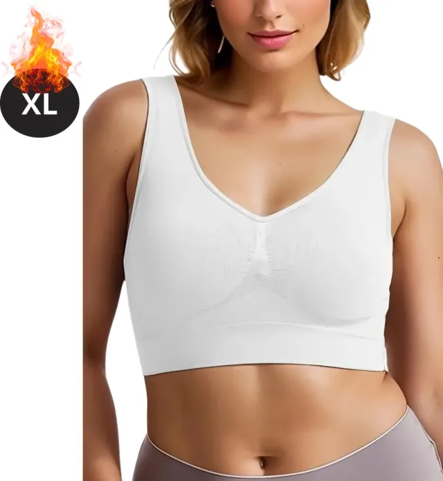 Nivard BH Zonder Beugel - Zonder Bandjes - Push-up Bh's - Comfort Beha - Gemengd - Comfortabel - Wit