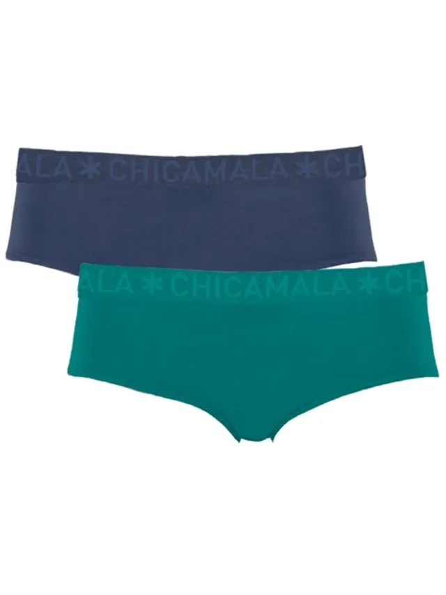 Muchachomalo Chicamala – Dames Briefs – 2 Pack - Normale Lengte – Onderbroeken Dames – Lingerie – Dames Ondergoed – Kleding - 95% Katoen – Dames kleding