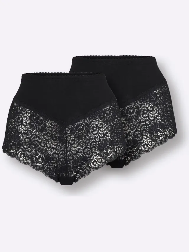 Tailleslip zwart met kant, foto 2