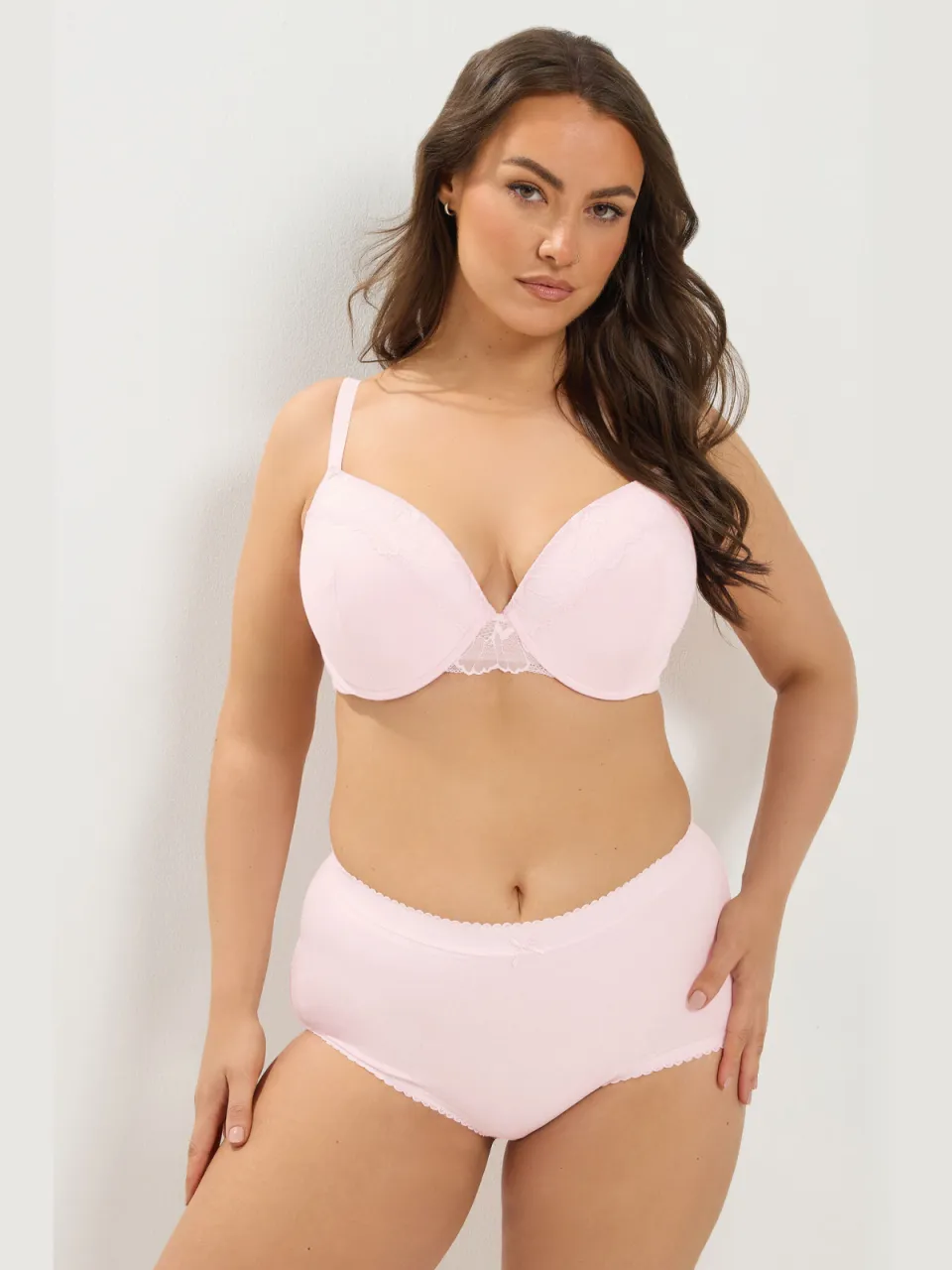 Yours 2Pack Roze En Grijze Beugelbeha’S Met Vulling Pink