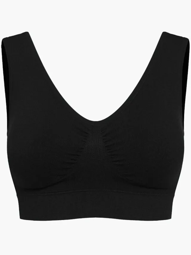 cfab Comfy Bra - Zwart, XL - BH Zonder Beugel Voorgevormd - Ondergoed - Naadlos