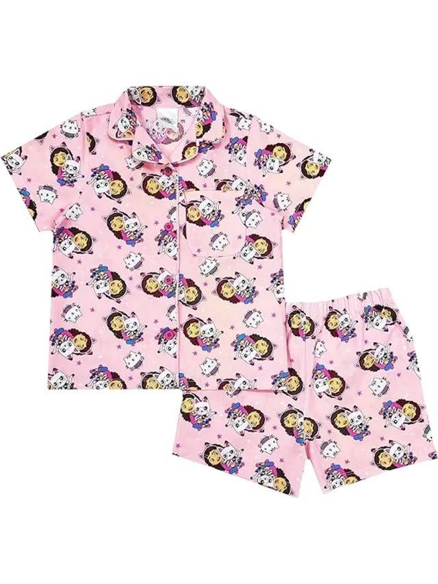 DreamWorks Animation Gabby's Poppenhuis kinderpyjama - Gabby Dollhouse - Shortama - Roze